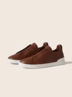 ZEGNA Almond Brown Triple Stitch™ SECONDSKIN Sneakers