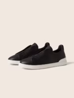 ZEGNA Black Triple Stitch™ SECONDSKIN Sneakers