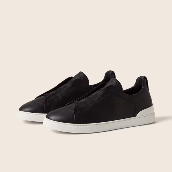 ZEGNA Black Triple Stitch™ SECONDSKIN Sneakers