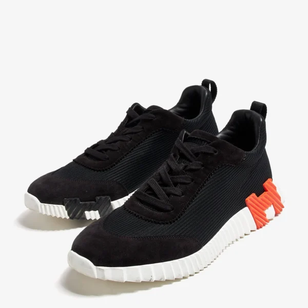 Hermès Bouncing Sneaker Black and Orange