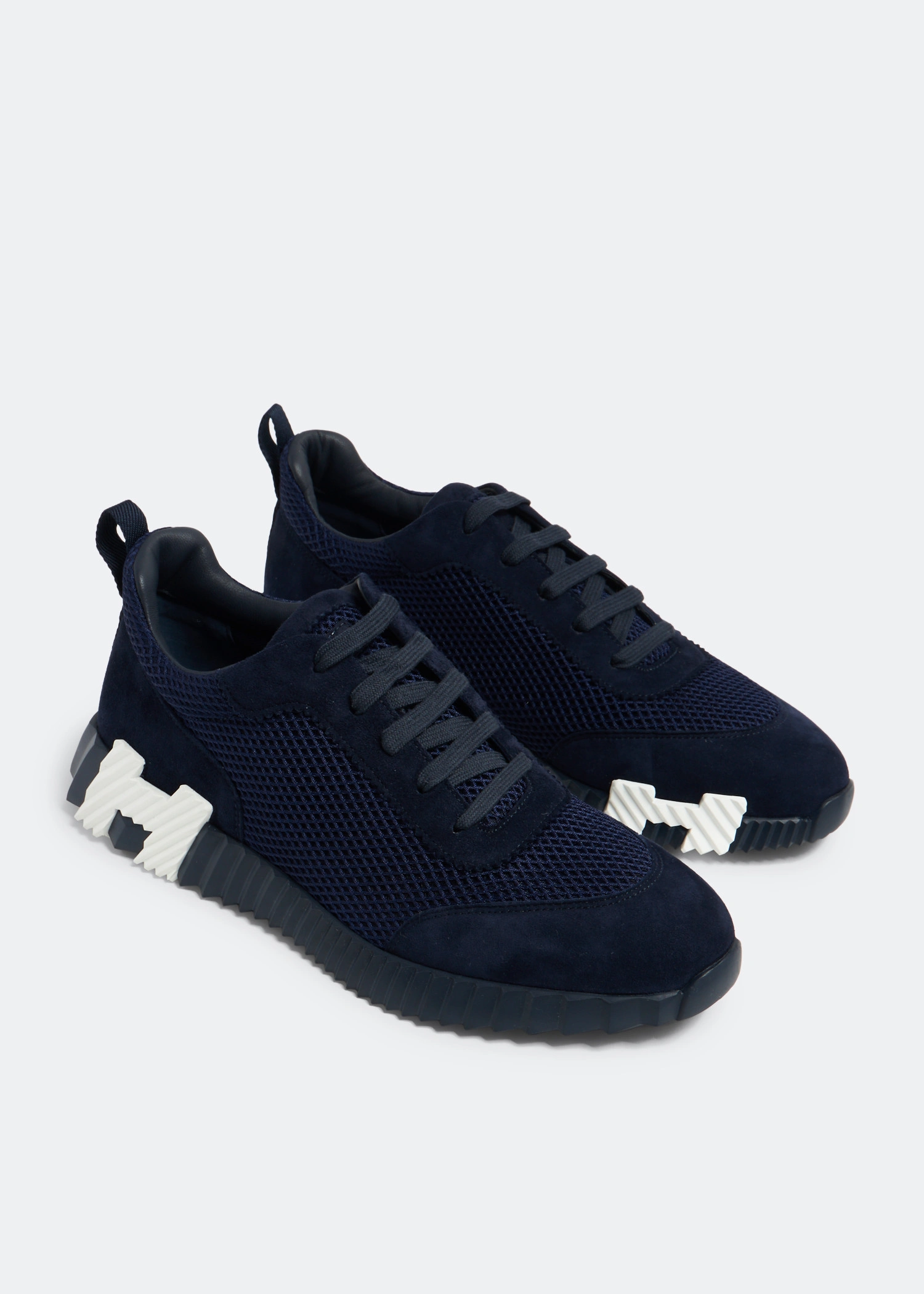 pllrjc2453-blue_2 Hermès Bouncing Sneaker Black Blue - Figura 1